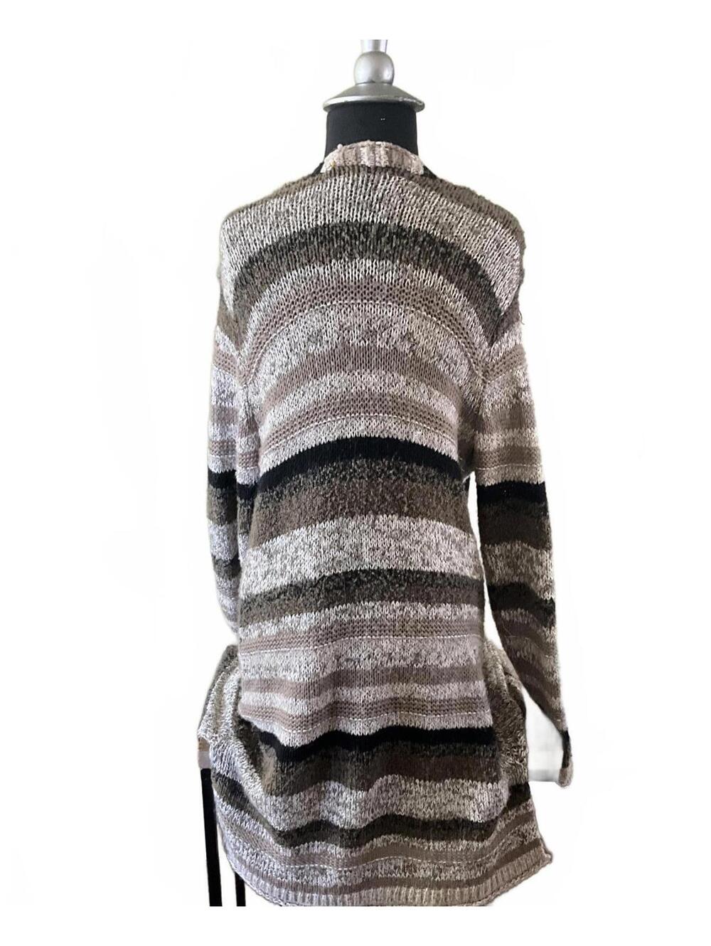 Maurice’s Stripe Sweater Long Cardigan - Picture 3 of 5